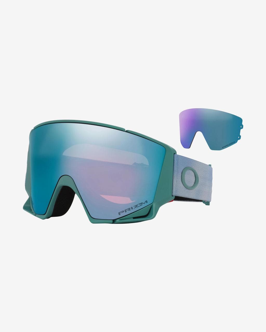 Masque Oakley Flow Scape M Pacific Haze avec lentille Prizm Snow Sapphire Iridium + Prizm Snow Iced Iridium