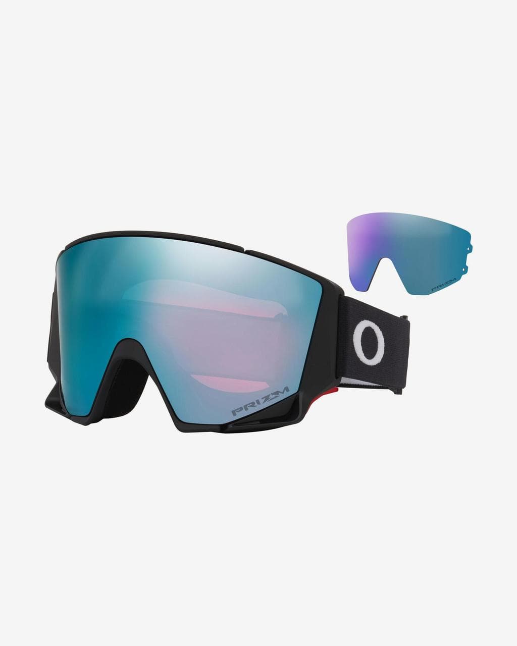 Masque Oakley Flow Scape M Matte Black avec lentille Prizm Snow Sapphire Iridium + Prizm Snow Iced Iridium