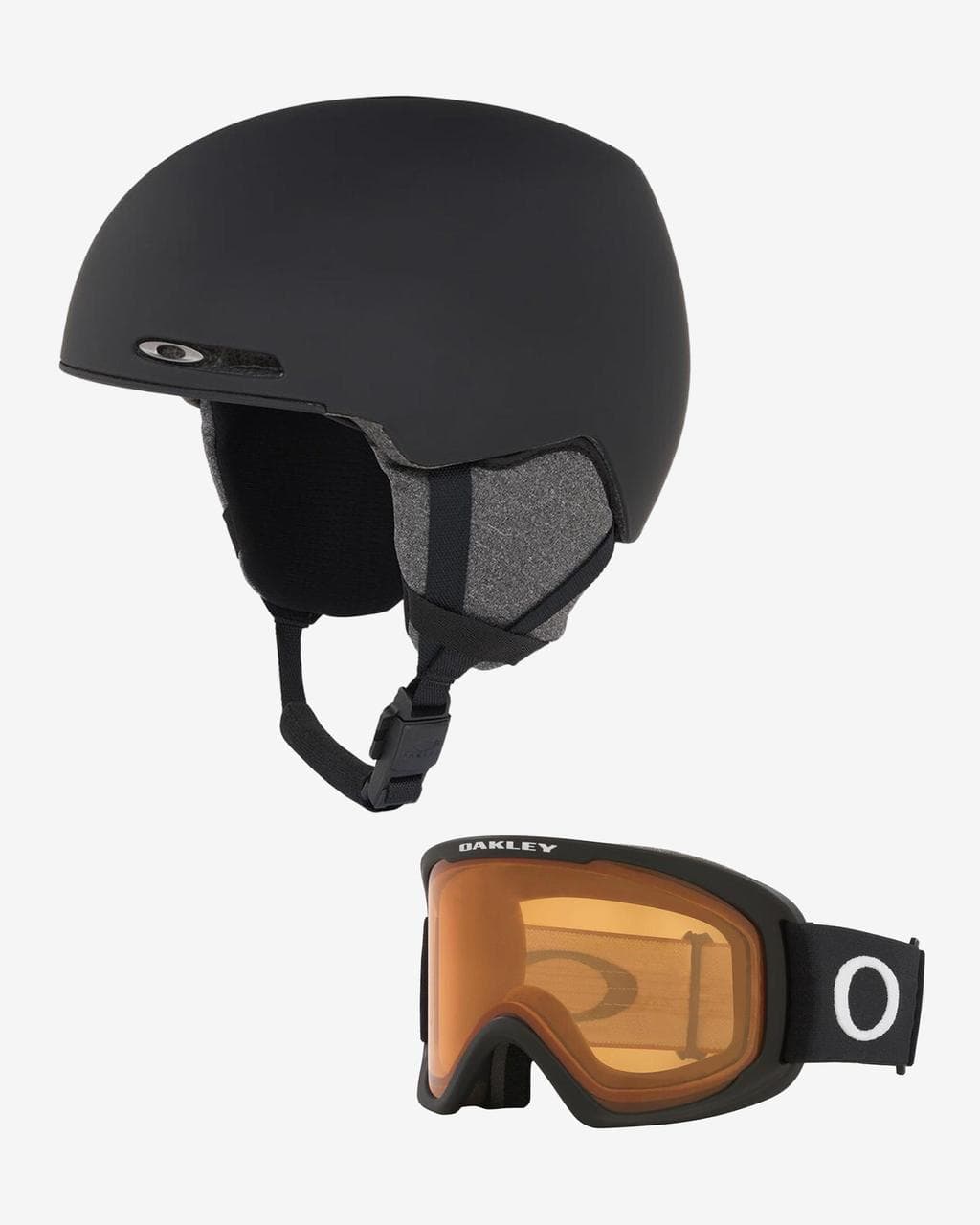 Casque Oakley MOD1 noir + Masque Oakley O-Frame 2.0 Pro L Noir Mat avec lentille Persimmon - S