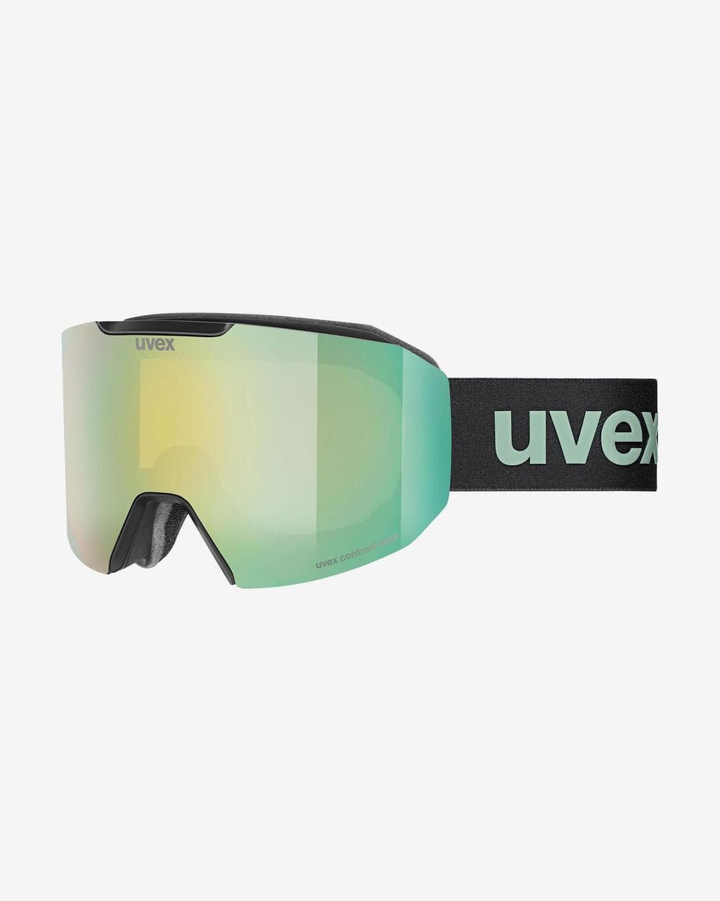 Masque Uvex Evidnt Attract Small noir avec lentille photochromique jaune vert